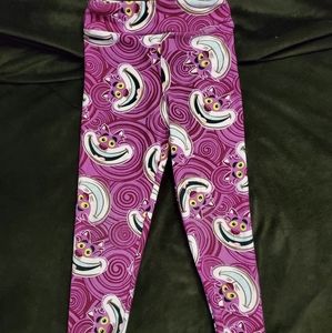 SOLD LuLaRoe child small/medium HTF Cheshire Cat leggings
